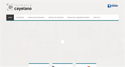 Desktop Screenshot of farmaciacayetano.com
